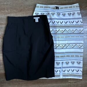 White House Black Market and H&M skirts (both)